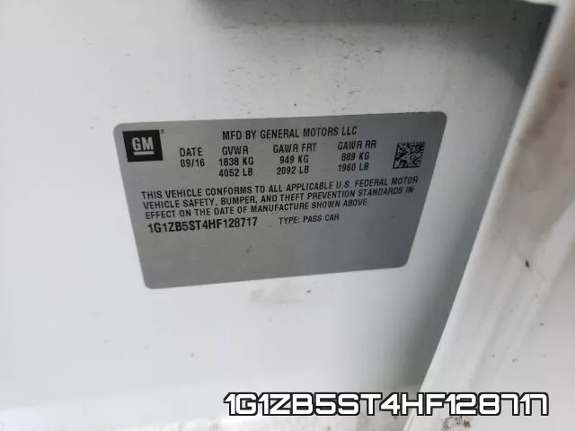 1G1ZB5ST4HF128717 фото 2