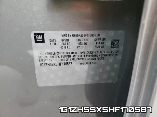 1G1ZH5SX5HF170587 фото 2