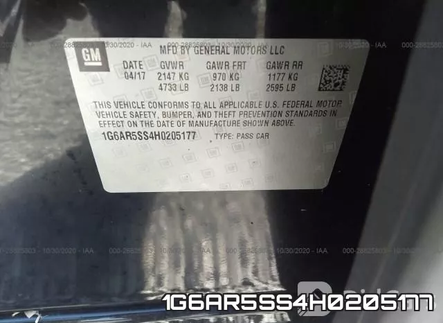 1G6AR5SS4H0205177 фото 10