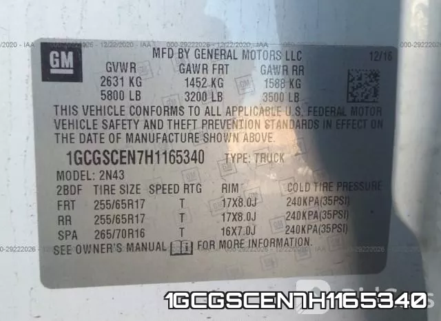 1GCGSCEN7H1165340 фото 9