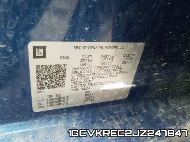 1GCVKREC2JZ247847 фото 2