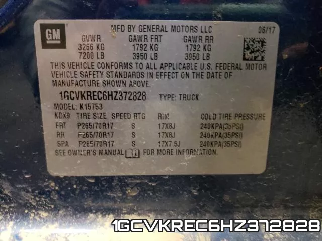 1GCVKREC6HZ372828 фото 2
