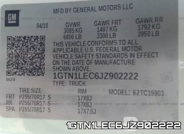 1GTN1LEC6JZ902222 фото 10