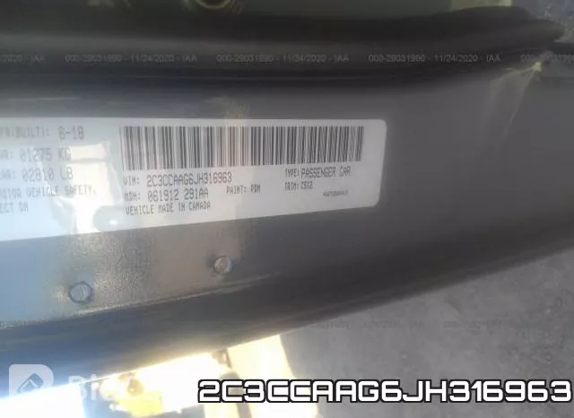 2C3CCAAG6JH316963 фото 10