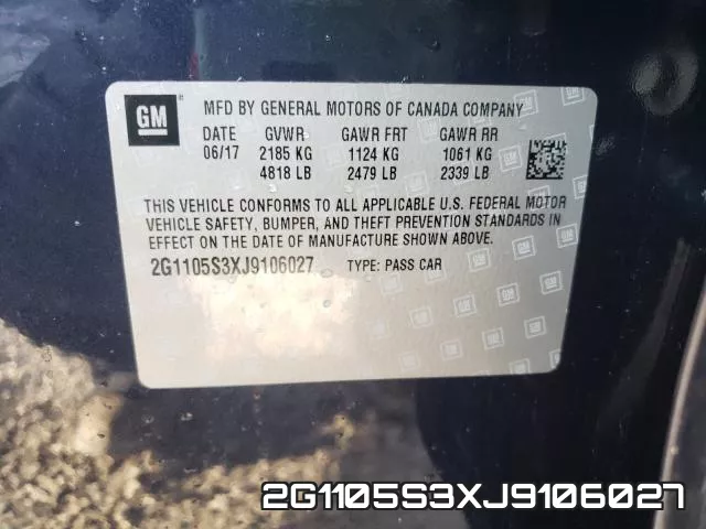 2G1105S3XJ9106027 фото 2