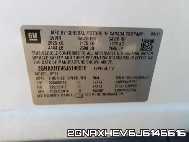 2GNAXHEV6J6146616 фото 2