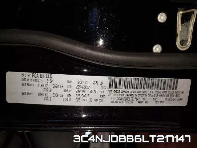 3C4NJDBB6LT217147 фото 2