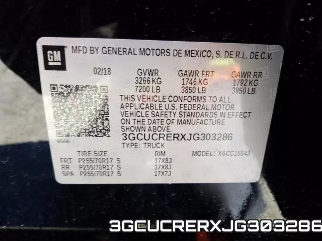 3GCUCRERXJG303286 фото 2