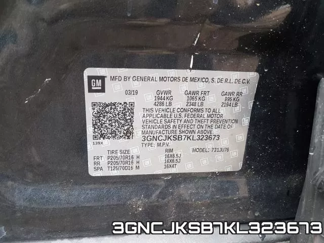 3GNCJKSB7KL323673 фото 2