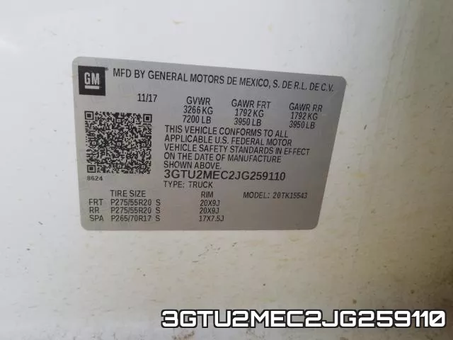 3GTU2MEC2JG259110 фото 2