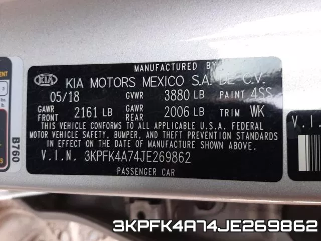 3KPFK4A74JE269862 фото 2