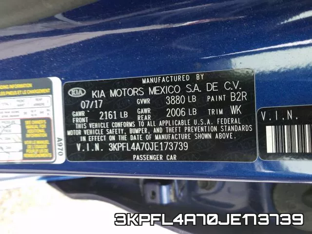 3KPFL4A70JE173739 фото 2