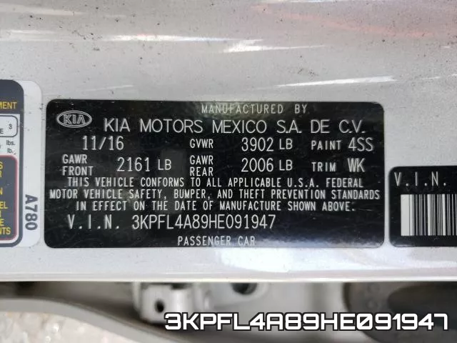 3KPFL4A89HE091947 фото 2
