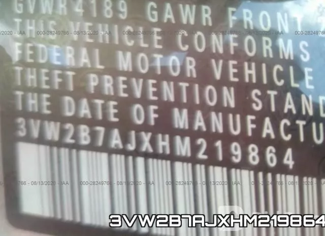 3VW2B7AJXHM219864 фото 10