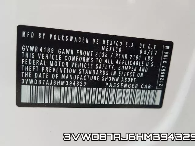 3VWDB7AJ6HM394329 фото 2