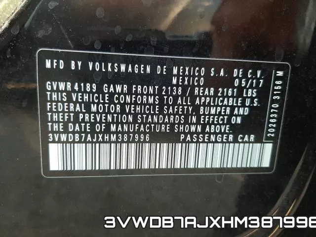 3VWDB7AJXHM387996 фото 2