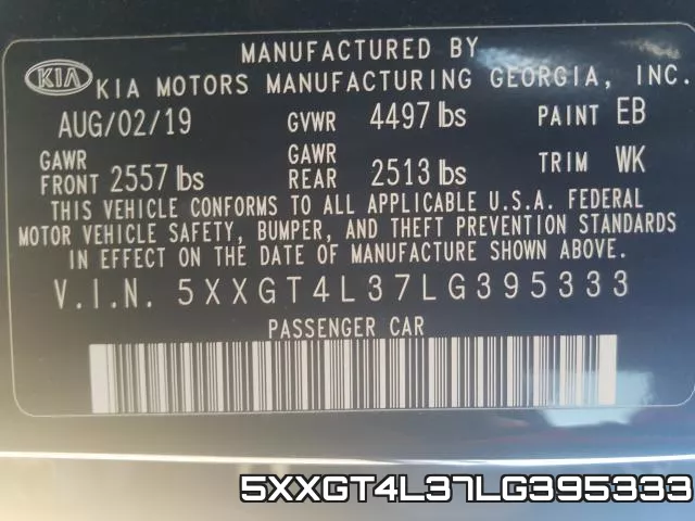 5XXGT4L37LG395333 фото 2