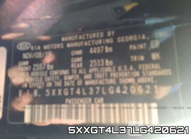 5XXGT4L37LG420621 фото 9