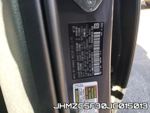 JHMZC5F30JC015013 фото 2