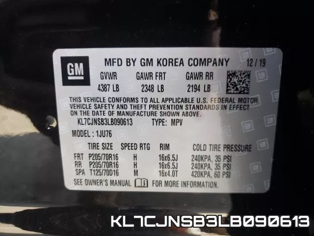 KL7CJNSB3LB090613 фото 2