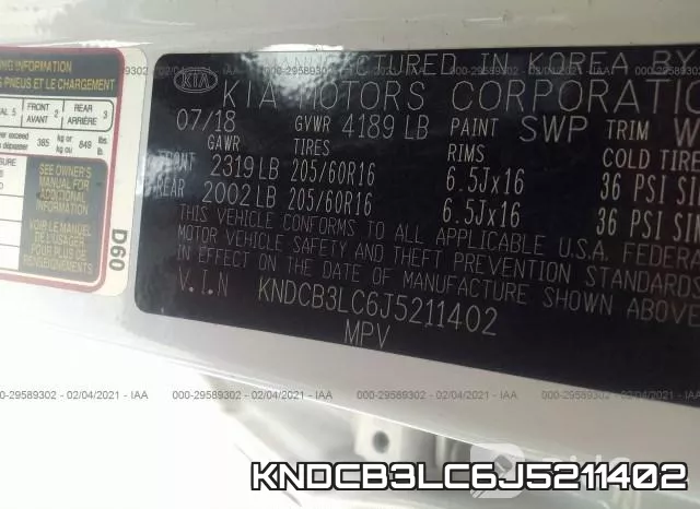 KNDCB3LC6J5211402 фото 9