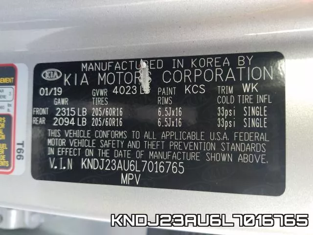 KNDJ23AU6L7016765 фото 2