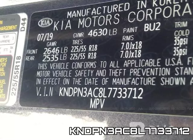 KNDPN3AC8L7733712 фото 10