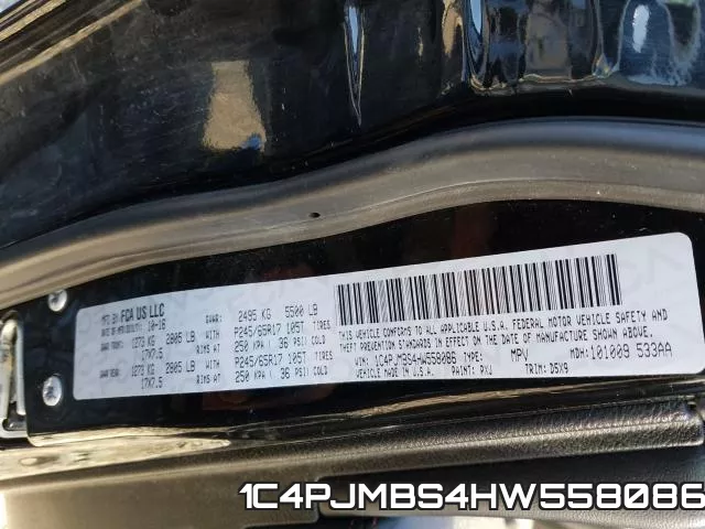 1C4PJMBS4HW558086 фото 2