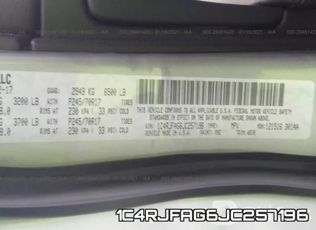 1C4RJFAG6JC257196 фото 10