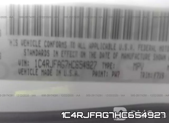 1C4RJFAG7HC654927 фото 9