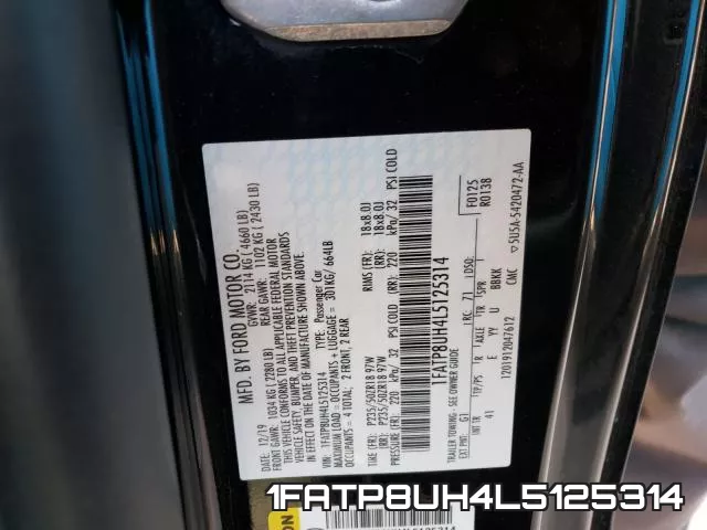 1FATP8UH4L5125314 фото 2