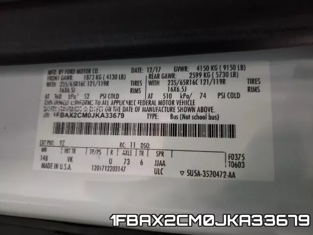 1FBAX2CM0JKA33679 фото 2