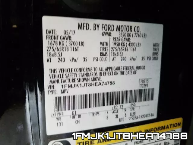 1FMJK1JT8HEA74788 фото 2