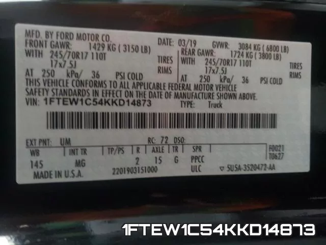 1FTEW1C54KKD14873 фото 2