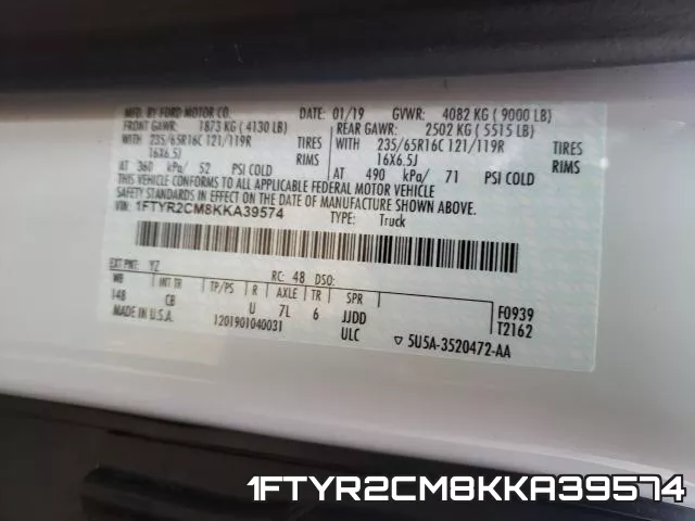 1FTYR2CM8KKA39574 фото 2