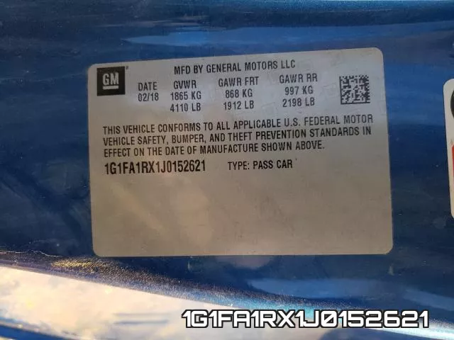 1G1FA1RX1J0152621 фото 2