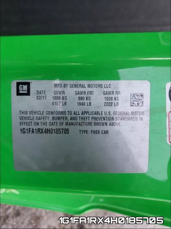 1G1FA1RX4H0185705 фото 2