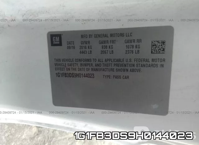 1G1FB3DS9H0144023 фото 9