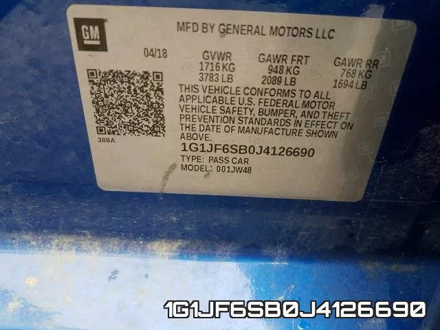 1G1JF6SB0J4126690 фото 2