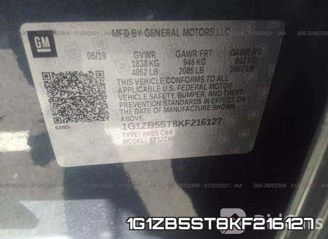 1G1ZB5ST8KF216127 фото 9