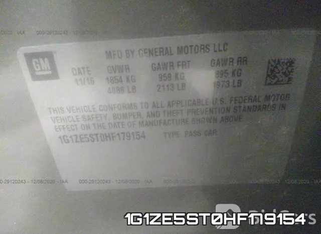 1G1ZE5ST0HF179154 фото 10