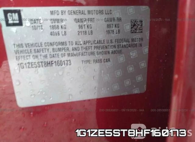 1G1ZE5ST8HF160173 фото 9