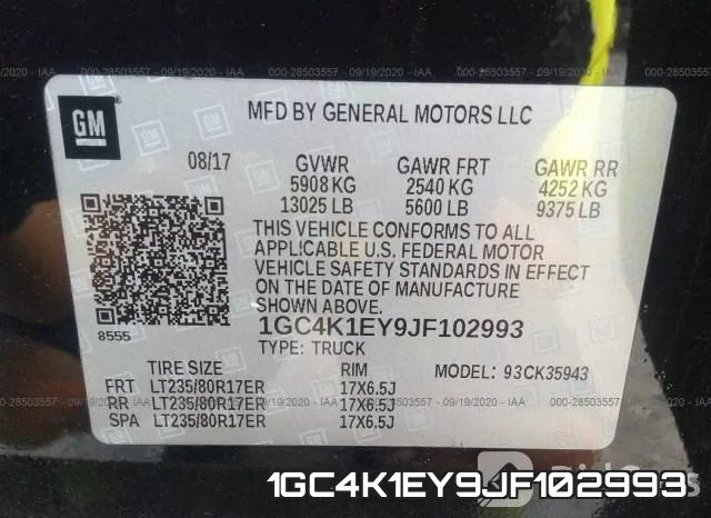 1GC4K1EY9JF102993 фото 10
