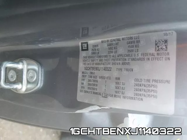 1GCHTBENXJ1140322 фото 2