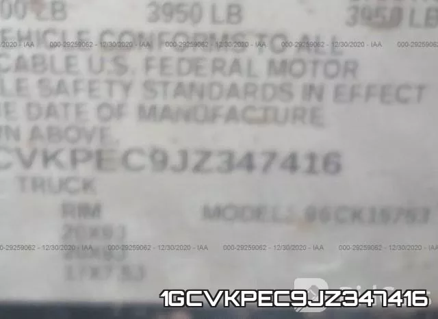 1GCVKPEC9JZ347416 фото 10