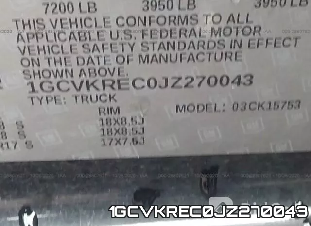 1GCVKREC0JZ270043 фото 9