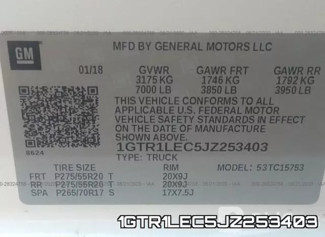 1GTR1LEC5JZ253403 фото 9