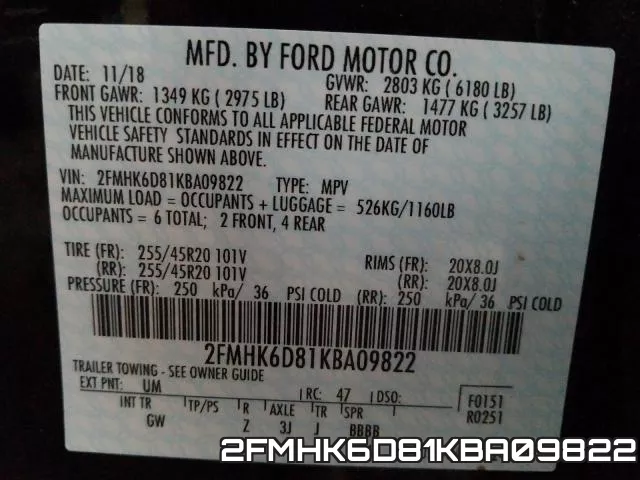 2FMHK6D81KBA09822 фото 2