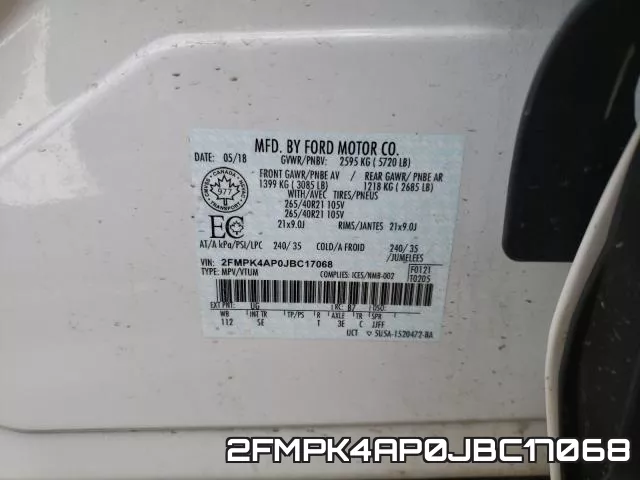 2FMPK4AP0JBC17068 фото 2