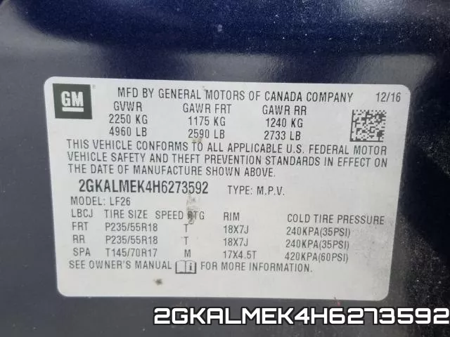 2GKALMEK4H6273592 фото 2